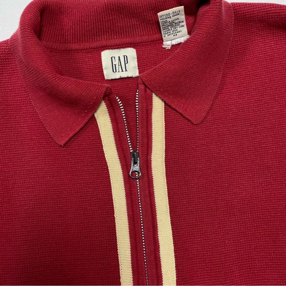 Vintage Gap Full Zip Sweater Retro Oversized Men’s Small Unisex - Picture 2 of 16